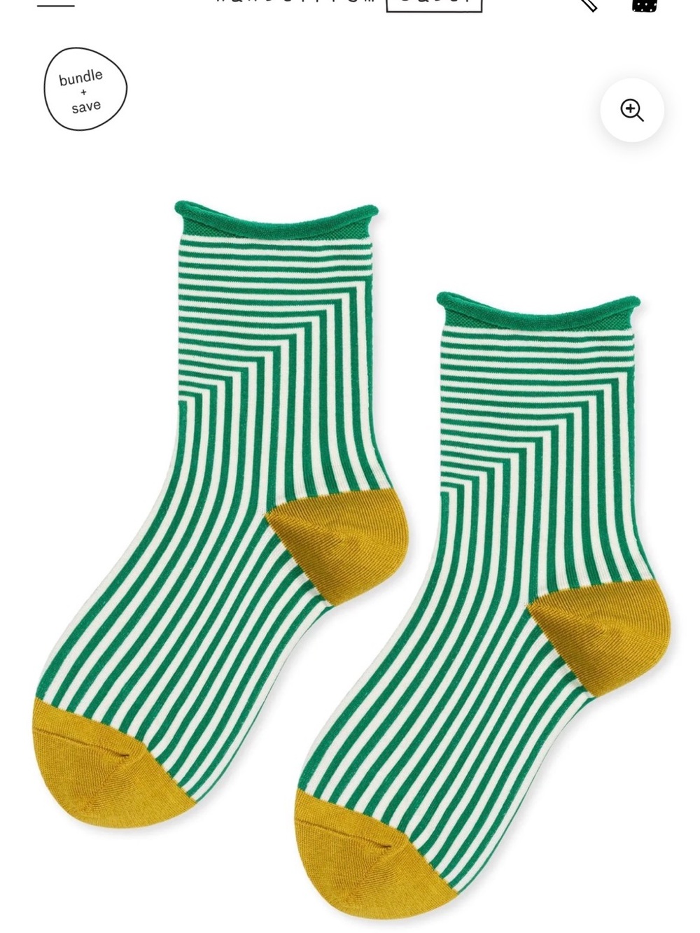 Striped Crew Socks MULTIPLE hansel from basel